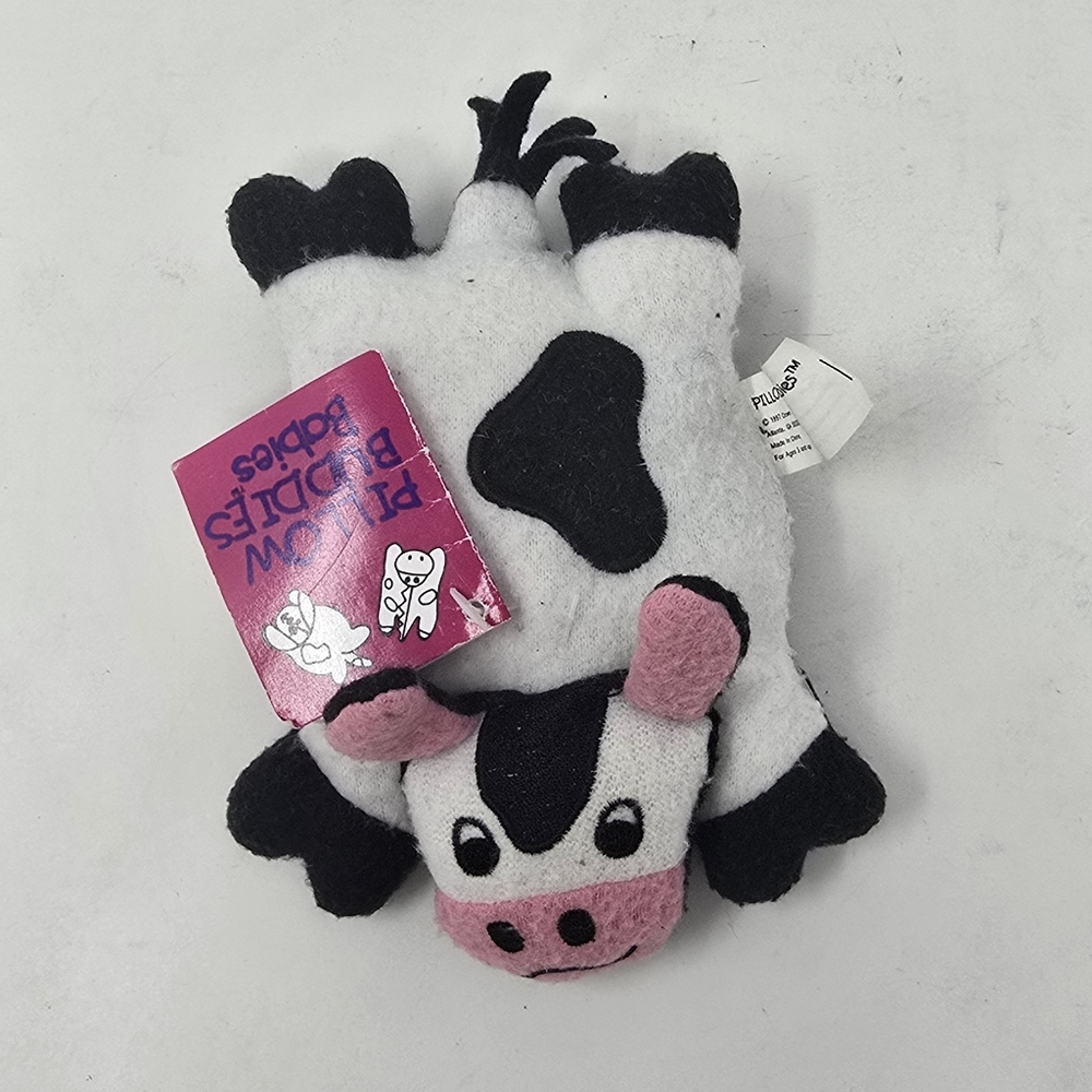 Vtg Crown Craft Pillow Buddies‎ babies Daisie The Cow 1996 beanbag plush farm